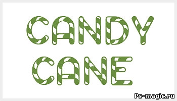 Шрифт для фотошопа - Candy Cane