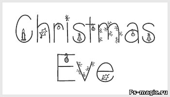 Шрифт для фотошопа - ChristmasEve