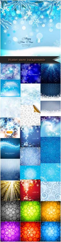 Winter snow backgrounds