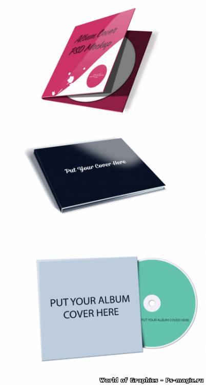 Обложка альбома для CD диска | PSD layout design cover